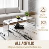Anybear 39.25" Long Rectangle All Acrylic Waterfall Coffee Table - 2 of 4