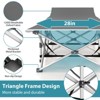 SKONYON 2 Pack Folding Camping Cot with 2.5" Mattress, 330 lb Capacity, Portable Bed & Carry Bag - 4 of 4
