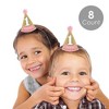 Big Dot of Happiness 1st Birthday Girl - Fun To Be One - Mini Cone First Birthday Party Hats - Small Little Party Hats - Set of 8 - image 2 of 4