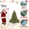 4FT Realistic Pre-Lit Artificial Christmas Tree, Faux Xmas Tree with 150 UL-Certified LED Lights, 673 PE+PVC Branch Tips, Hinged Structure - Koiai - 4 of 4
