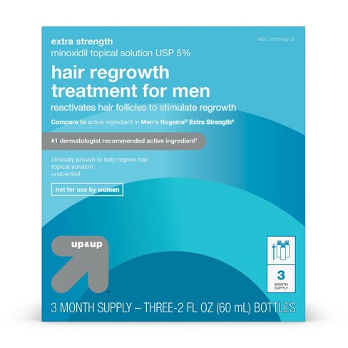 Extra Strength Minoxidil Hair Regrowth Treatment For Men - 2 Fl Oz Each - Up & Up™ :
