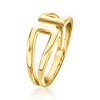 RS Pure by Ross-Simons 18kt Gold Vermeil Open-Space Cuff Ring - 3 of 4