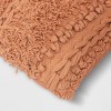 Tufted and Braided Striped Square Throw Pillow - Threshold™ - image 4 of 4