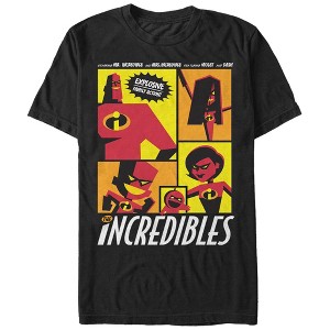 Men's The Incredibles Starring Explosive Family Action T-Shirt - 1 of 4