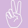 Girl's Design By Humans peace By desiredesign T-Shirt - 2 of 3