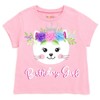 imagikids Birthday Girl Outfit - T-Shirt, Tulle Tutu Skirt, Headband & Satin Sash Set Toddler Sizes - 2 of 4