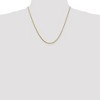 Black Bow Jewelry 1.3mm 10k Yellow Gold Solid Franco Chain Necklace - 2 of 4