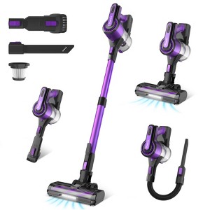 POWEART V870 Cordless Stick Vacuum, 30Kpa Powerful, 350W Motor, 8-in-1 Lightweight, 45 Min Runtime for Pet Hair, Hardfloor, Carpet - 1 of 4