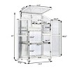 Coolbibila-62'' Height Large Greenhouse Balcony, Garden Workstation With Wheels And Adjustable Shelves, Storage Sheds For Outside - 4 of 4