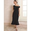 INSPIRE CHIC Women's One Shoulder Formal Sleeveless Cocktail Bodycon Fishtail Maxi Dresses - 3 of 4