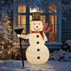 Karl Home 5FT Lighted Snowman with Groom and 200 LED Warm White Lights Christmas  Decorations - 3 of 4