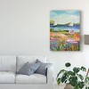 Karen Fields 'Two Sailboats And Cottage I' Canvas Art - 3 of 4