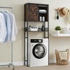 Over the Toilet Storage Cabinet, Farmhouse Above Toilet Storage Cabinet with Sliding Door and Adjustable Shelf, Bathroom Storage Cabinet, - 4 of 4
