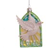 Kurt Adler Noble Gems Glass Ornament for Christmas Tree, Dove of Peace - 2 of 4