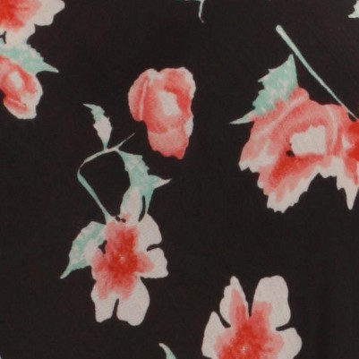 black - floral 1