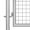 vidaXL Garden Gate Galvanized Steel 41.3"x78.7" Silver - 3 of 4