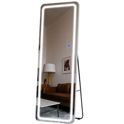 PexFix 63"x16" Full-body Mirror LED Vanity Mirror with Lights Silver Mirror.