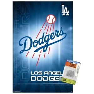 Trends International MLB Los Angeles Dodgers - Logo 16 Unframed Wall Poster Prints - 1 of 4