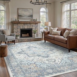 Abynow Medallion Faded Persian Indoor Area Rug - 1 of 4