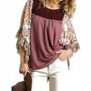 Women's Butterfly Sleeve Top - umgee - 3 of 4