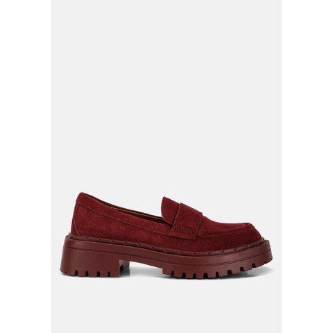 Женские туфли Rag & Co Womens Honora Suede Chunky Loafers 7