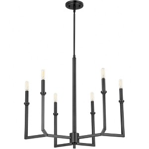 Quorum Lighting Merrick 6 - Light Chandelier in  Matte Black - 1 of 1