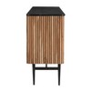 Treasure Trove Accents Easton 2 Door Cabinet Easton Natural/Black: Acacia Wood, Divided Storage, 32"H x 34"W - 3 of 4
