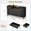 8-Drawer Dresser with LED, Power Outlet & TV Stand Function, Modern Storage Cabinet - 2 of 4