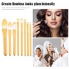 Unique Bargains Travel Blending Foundation Concealer Blusher Makeup Brush Set 8 Pcs - 2 of 4