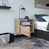 NicBex Wood Nighstand with Hairpin Legs,End Table with 1 Drawer and Open Shelf for Bedroom,Living Room - 2 of 4