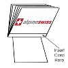Alpine Swiss SET OF 2 Clear Plastic Wallet Inserts 12 Pages Picture Card Holder - 4 of 4