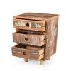 Christopher Knight Home Handcrafted Mango Wood End Table, Round Pedestal Side Table for Living Room, Round Small Table, Boho Small Sofa Table - 3 of 4