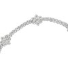 Haus of Brilliance Silver 1.0 cttw Miracle-Set Diamond Floral Station Tennis Bracelet - 2 of 4