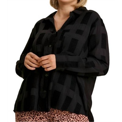 Women's Chenille Button Down Top - umgee