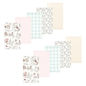 Luvable Friends Hudson Baby Flannel Burp Cloths 10pk Set - 1 of 2