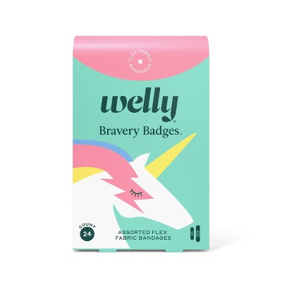 Welly Rainbow and Unicorn Flex Fabric Bandages Replenishment Pack - 24ct