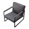 DOMETOUR 26.8” Metal Frame Accent Armchair - 4 of 4