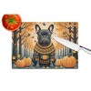 NEW Black French Bulldog Fall Glass Cutting Board Decorative Tempered Glass Kitchen Cutting and Serving Board Large Size Chopping Board - 4 of 4