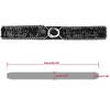 Allegra K Women's Sequins Elastic Interlocking Buckle Waist Belt 50-75cm/19.68-29.52" 2Pcs - 3 of 4
