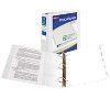 Avery TouchGuard Protection View 3 Ring Binder, Clear View Cover, 2 Inch Slant Rings, 1 White Binder (17194) - 2 of 4