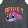 Women's - Frozen 2 - Fired Up Bruni the Salamander Graphic Racerback Tank - image 2 of 4