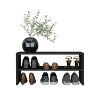 Vynxaria 23" Wide 2-Tier Stackable Shoe Rack - Instant Extra Storage Solution - 3 of 4