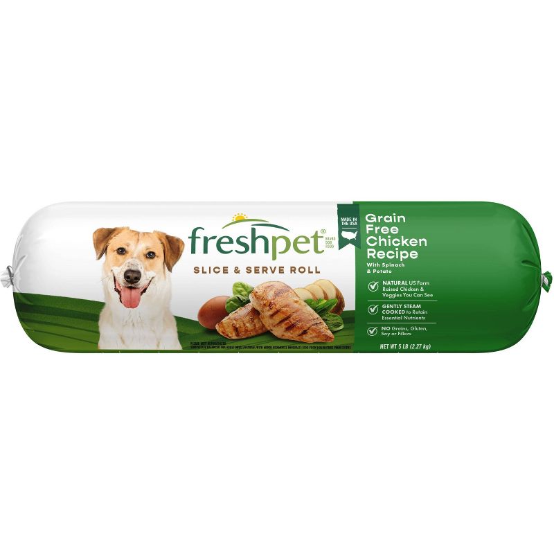 Freshpet Select Roll Grain Free Chicken Recipe Refrigerated Dog Food, 1 of 8