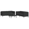 vidaXL Sofa Set Upholstered Settee TV Armchair Living Room Furniture Fabric - 2 of 4