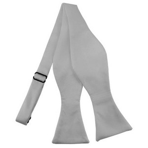Men's Solid Color 2.75" x 4.75"  Adjustable 16" - 22" Self-Tie Bow Tie for Tuxedo & Wedding - 1 of 3