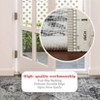 Area Rug, Machine Washable Vintage Distressed Soft Floor Carpet, Low Pile Traditional Floral Print Rug, Indoor Foldable Rug - 4 of 4