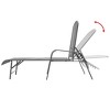 vidaXL Sunlounger Anthracite E-coated, powder-coated steel Adjustable - 2 of 4
