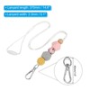 Unique Bargains Wear-resistant Lightweight ID Card Silicone Beaded Lanyards - 2 of 4