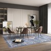Washable Vintaged Rug Non Slip Low Pile Rug Soft Retro Throw Floor Cover Foldable Indoor Carpet for Living Room Bedroom Playroom Nursery - 3 of 4