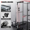 Power Cage,1600lbs Multi-Function Power Rack with Adjustable Cable Crossover System, Weight Cage for Home Gym - 4 of 4